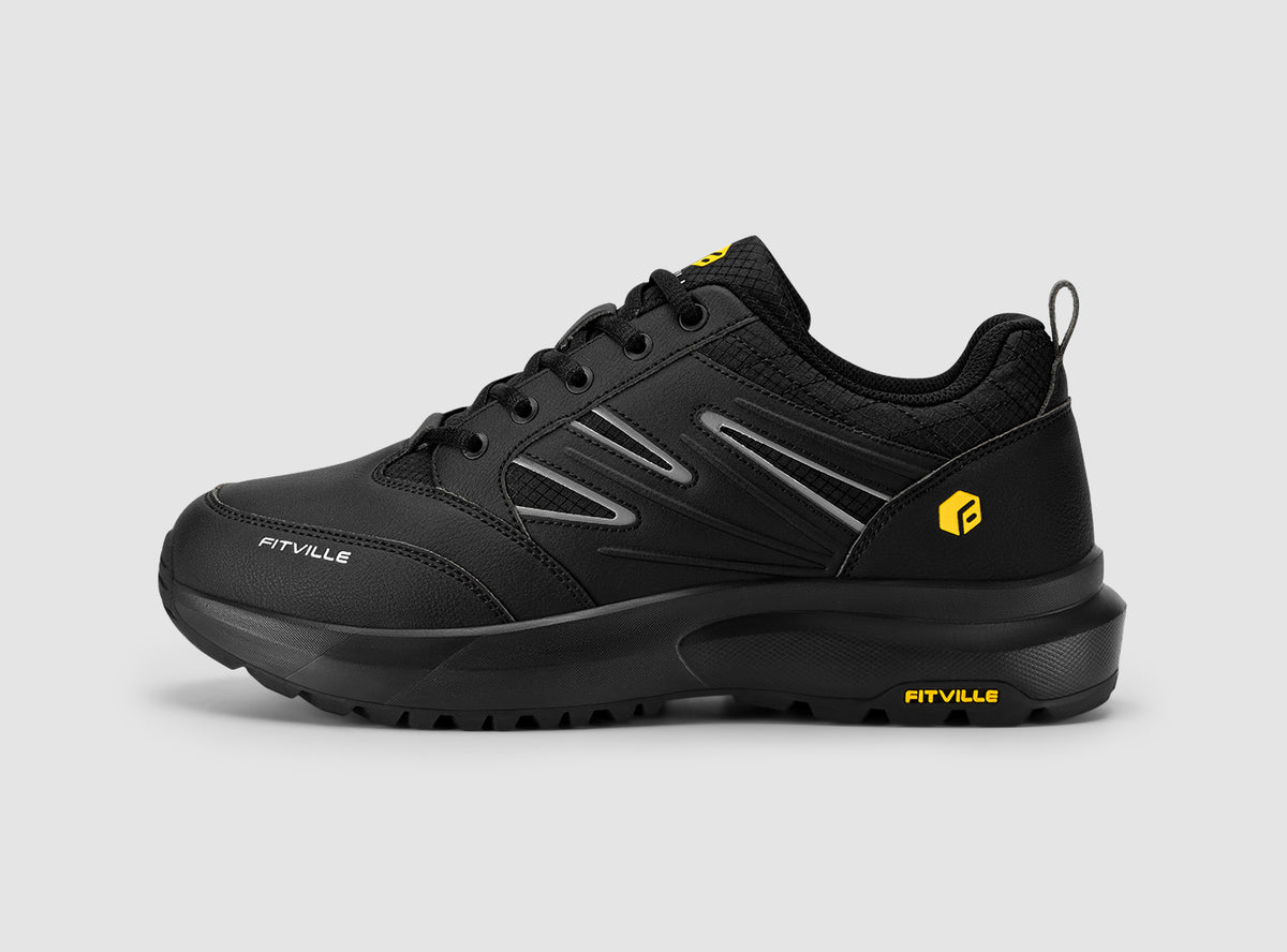 Men's Wide Hiking Shoes Low-Top Sturdy Core V2 | FitVille