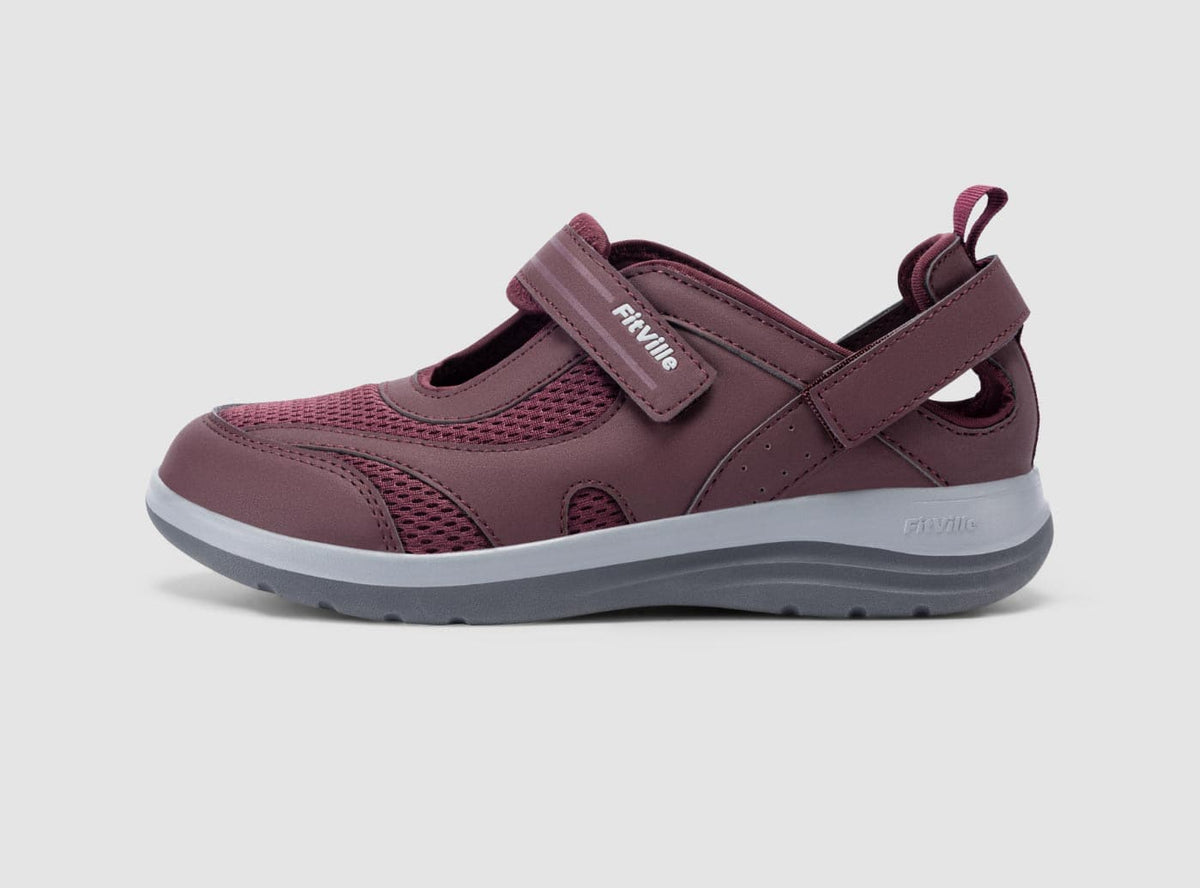 FitVille Women's FlexiWalk Mary Jane Sandals V1 | Arch Support