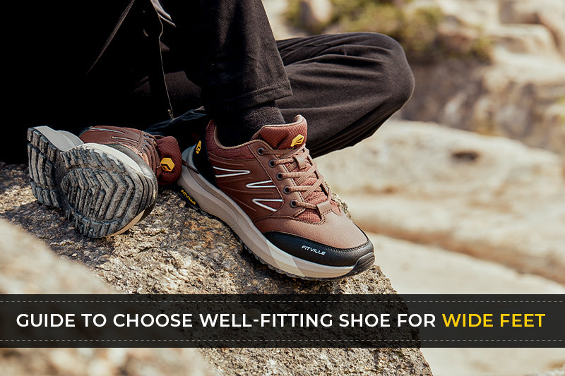 Guide to choose well-fitting shoe for wide feet