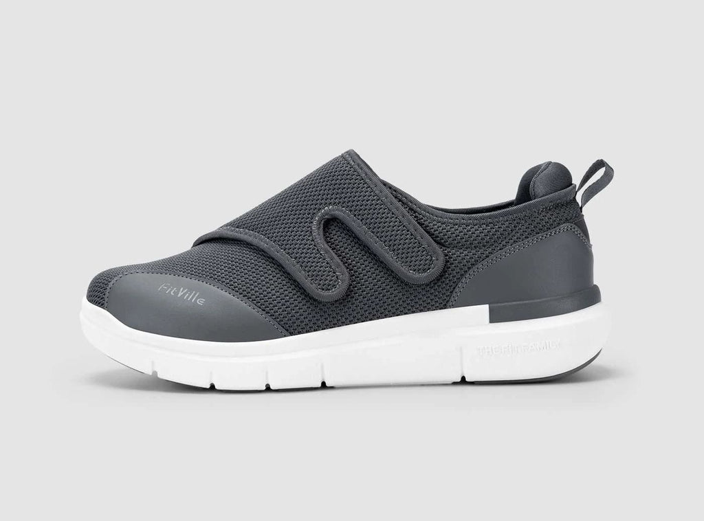 FitVille Men's EasyTop Diabetic Shoes V1 - 9