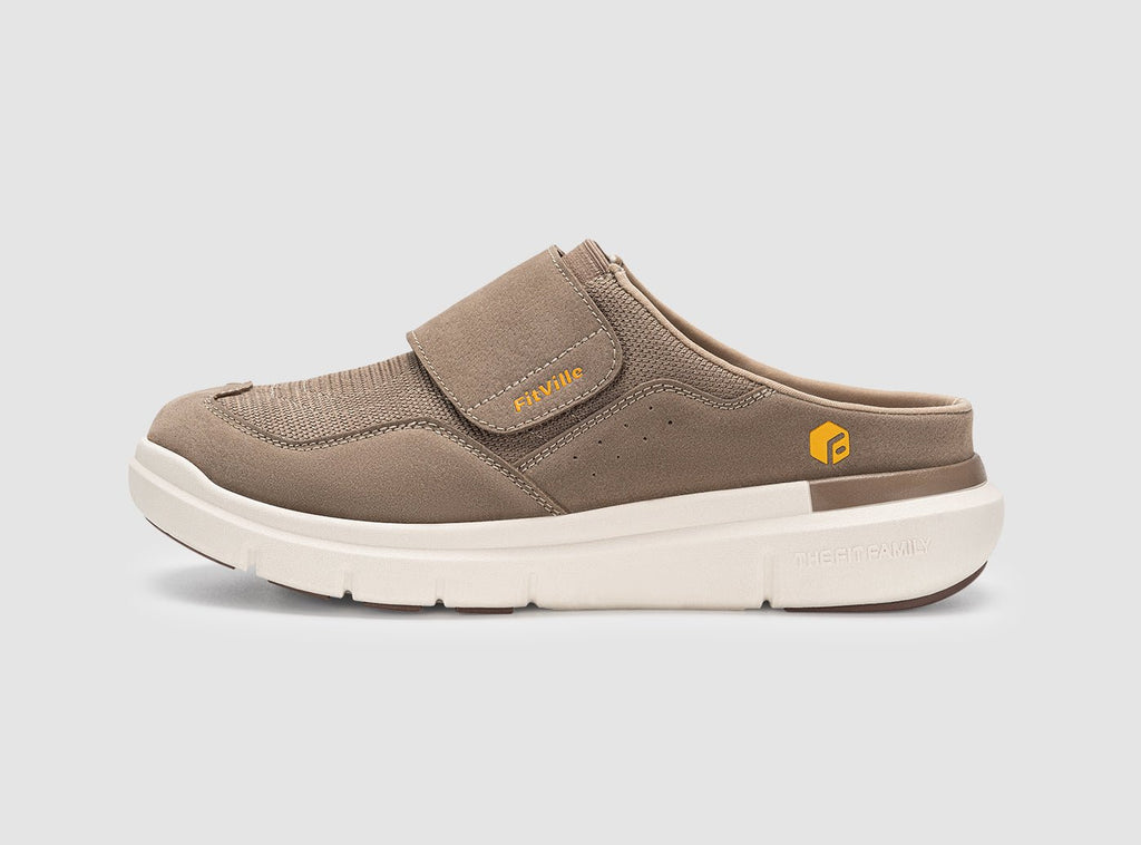 FitVille Men's EasyTop Diabetic Slipper V3 - 17