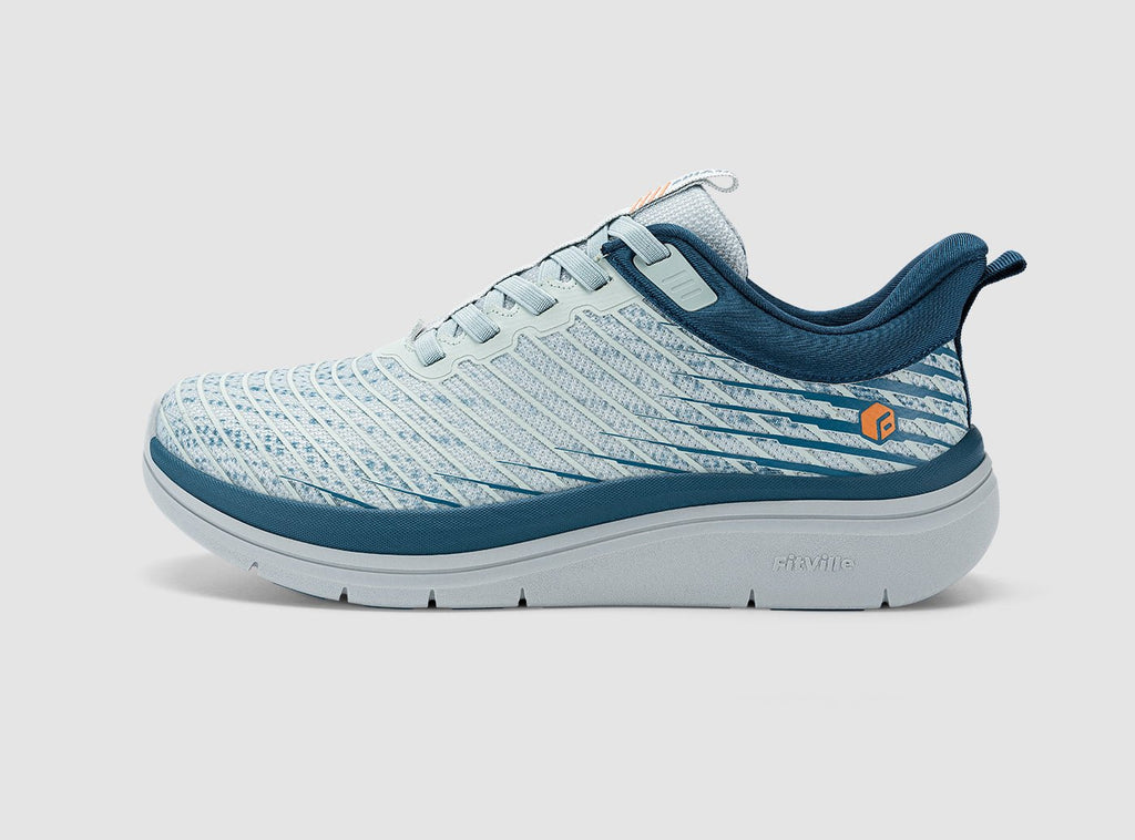 FitVille Men's Cloud Wanderer V21 | Slip-On Wide Fit Walking Shoes