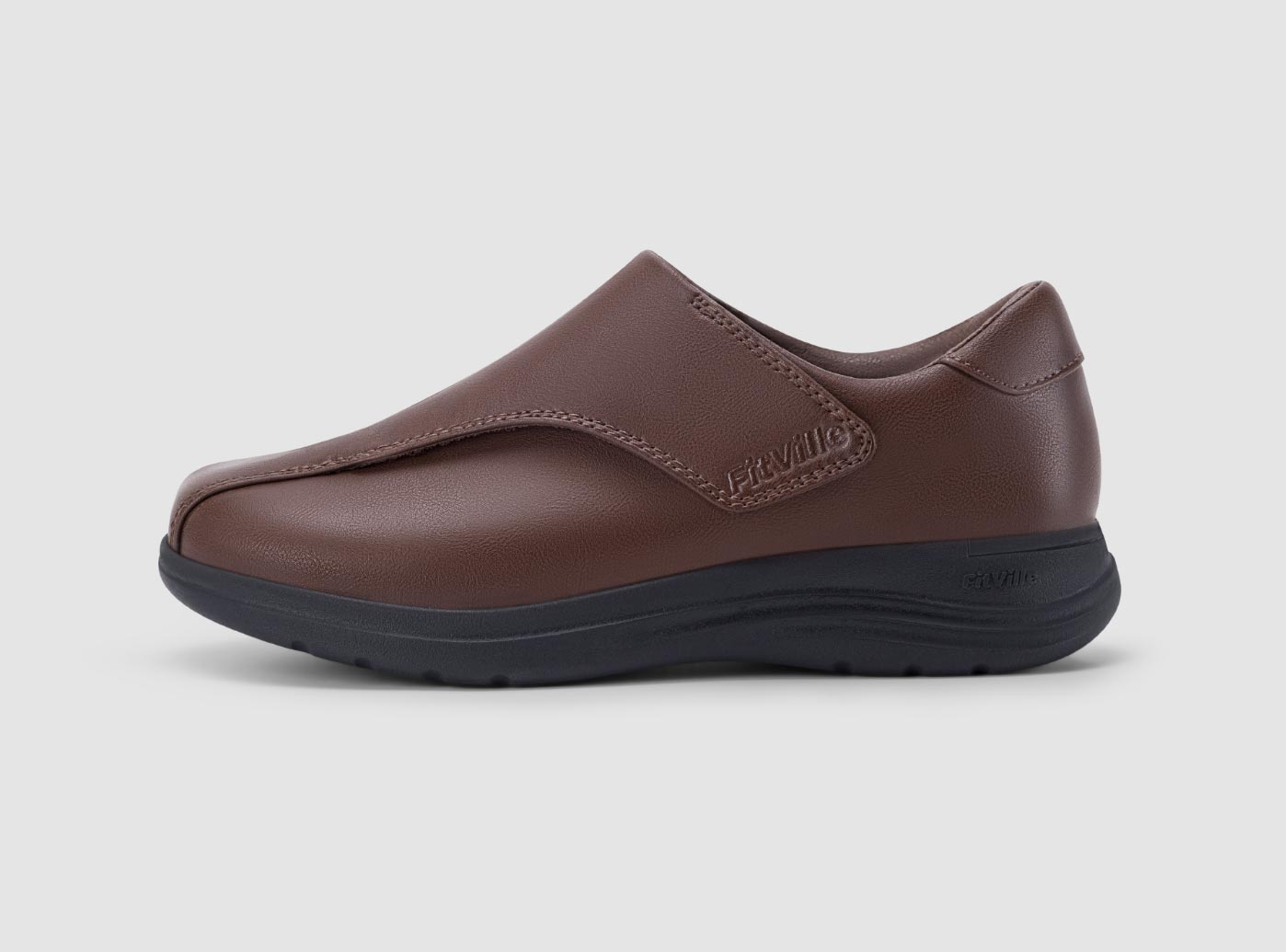 FitVille Women's Wide Wdith SR Arch Support Recovery Diabetic Shoes, Brick / US 6 / Extra Wide/4E