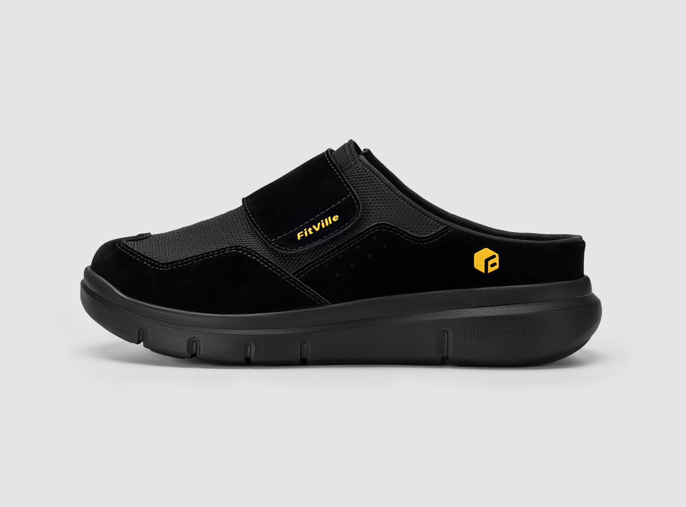  SLIPPER × nonnative FitVille Men's EasyTop Diabetic Slipper V3| Wide