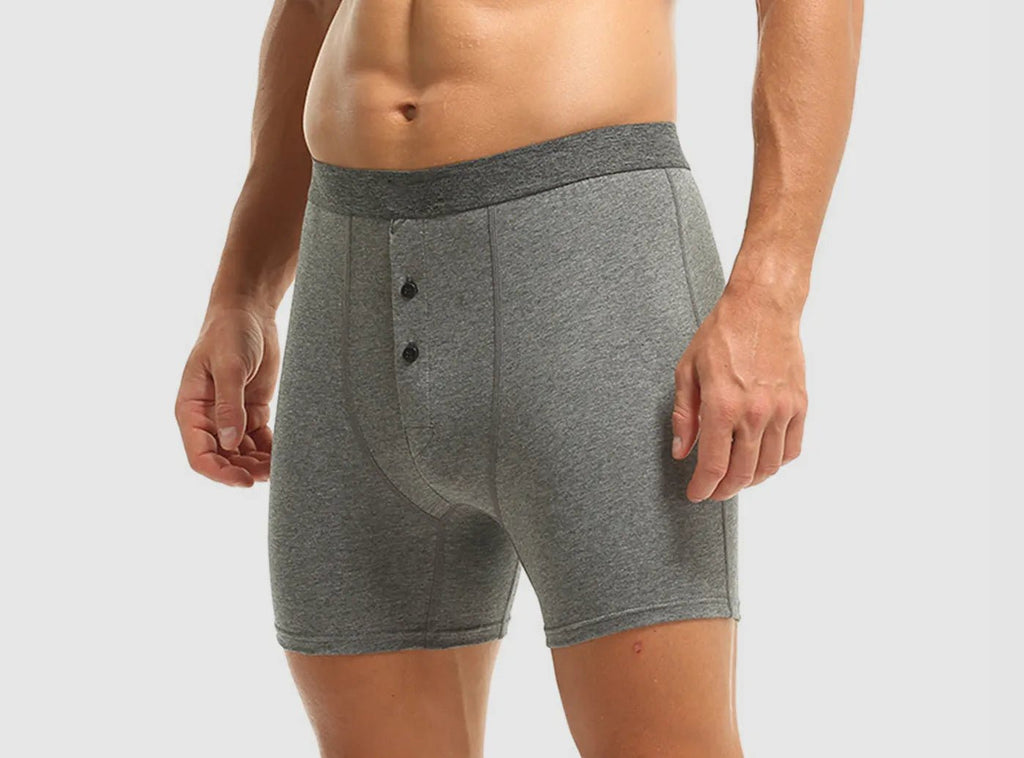 FitVille Men's Cotton Underwear Boxer Shorts (5 per pack) - 1