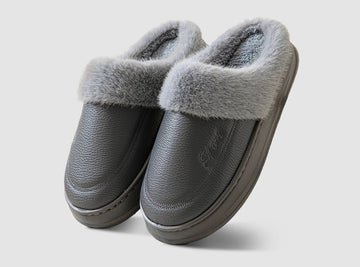 FitVille Men's Waterproof Winter Slippers - 1