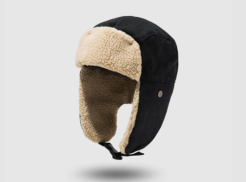 FitVille Warm Bomber Hat with Earflaps (Unisex) - 1