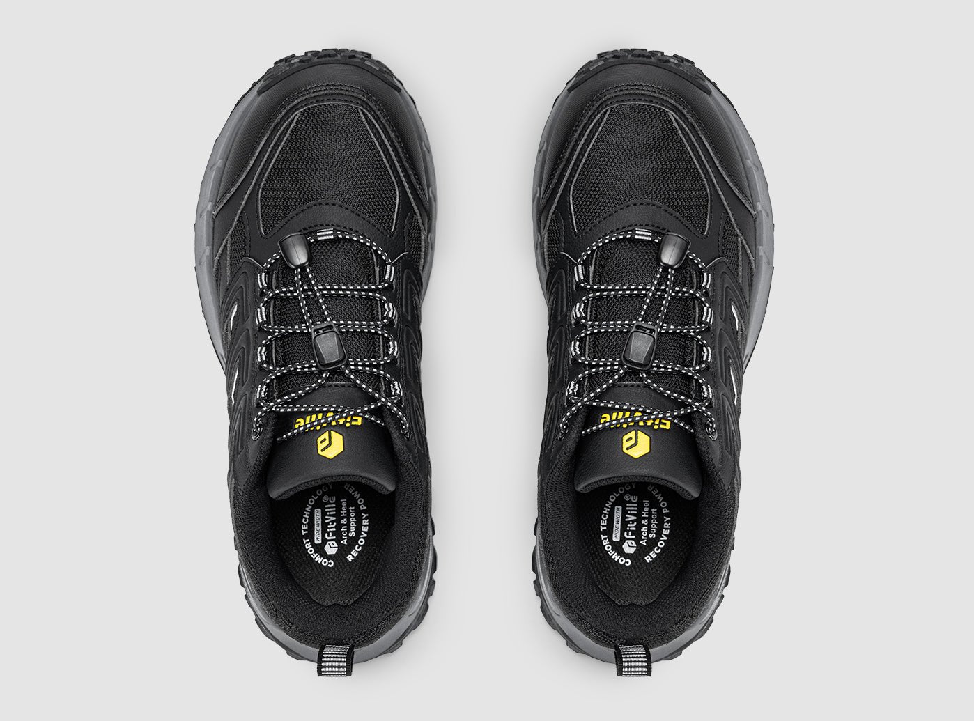 FitVille Men's Exova Low Cut Hiking Shoes V1 | Wide Fit Water