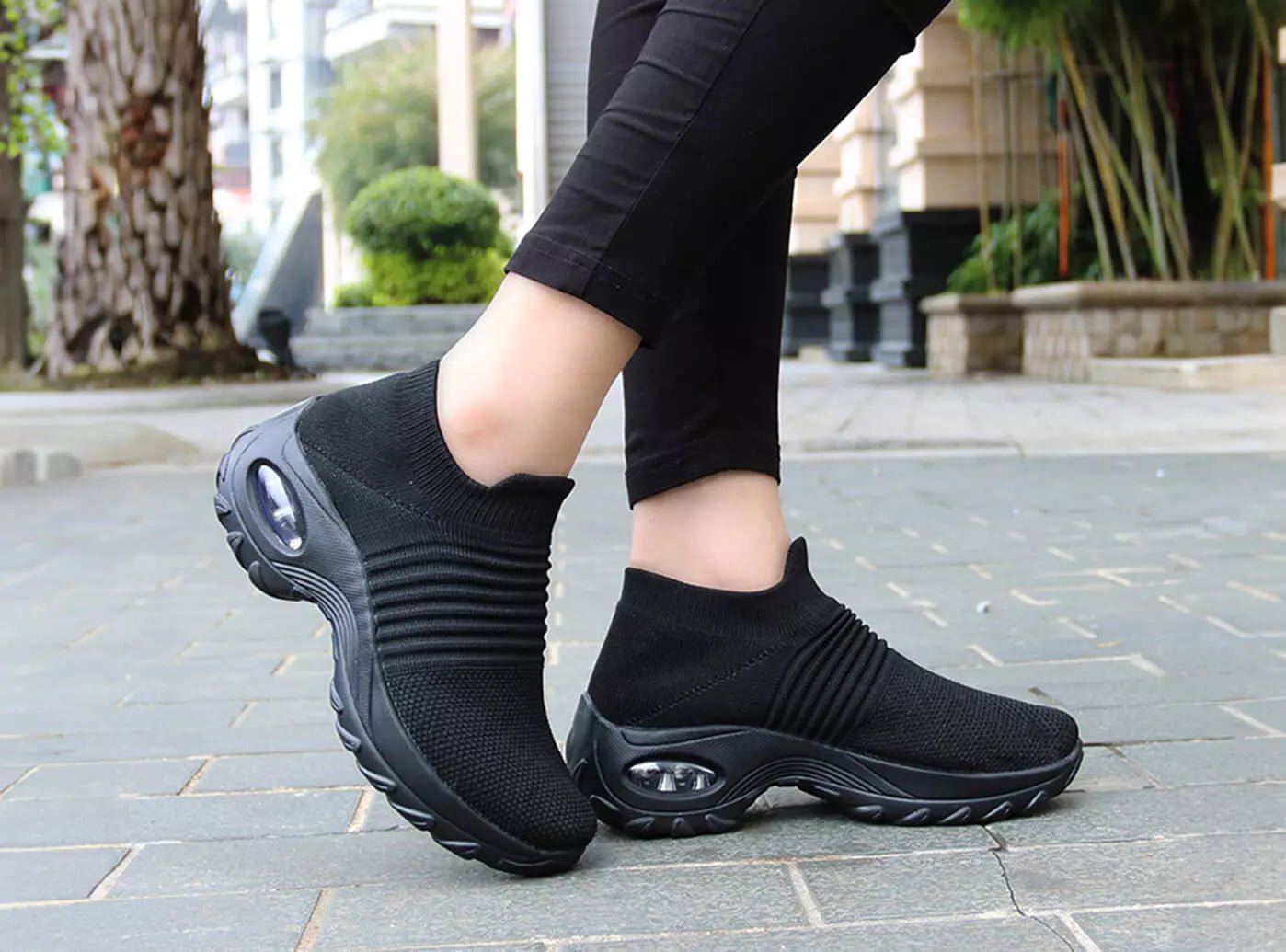 Walking Shoes Extra Cushion Sneakers Rollstep Wide Toe Box Shoes