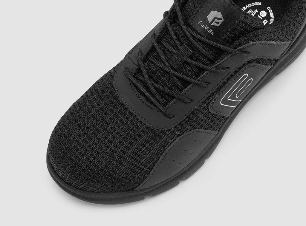 FitVille Men's TitanToe Composite Toe Slip - Resistant Sneaker V1 - 8