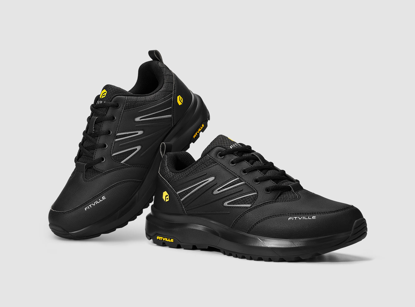 Men's Wide Hiking Shoes Low-Top Sturdy Core V2 FitVille