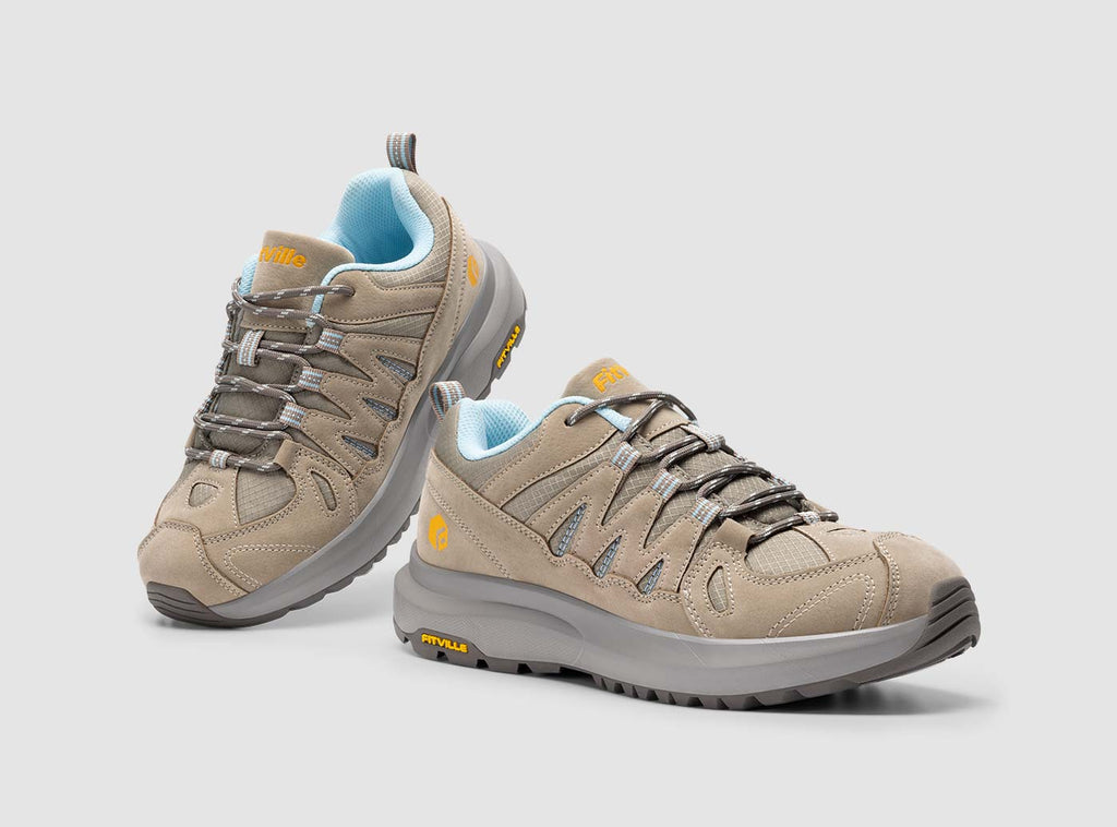 FitVille Women's Low - Top Sturdy Core Hiking Shoes V3 - 8