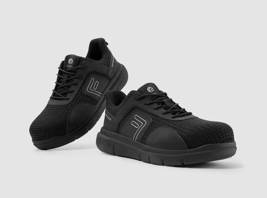 FitVille Men's TitanToe Composite Toe Slip - Resistant Sneaker V1 - 10