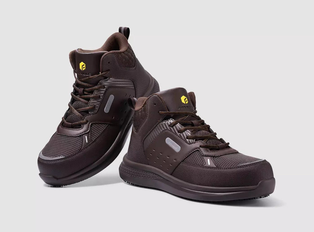 FitVille Men's High - top SteelCore Work Boots V2 - 16