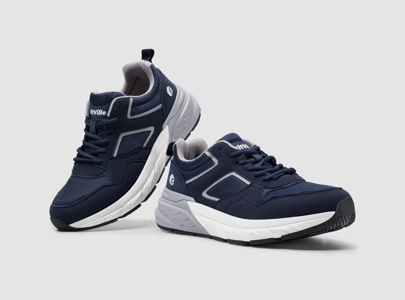 FitVille Men's Rebound NEO Walking Shoes V2 | Orthopedic