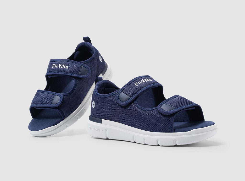 FitVille Men's EasyTop Recovery Sandal V3 - 25