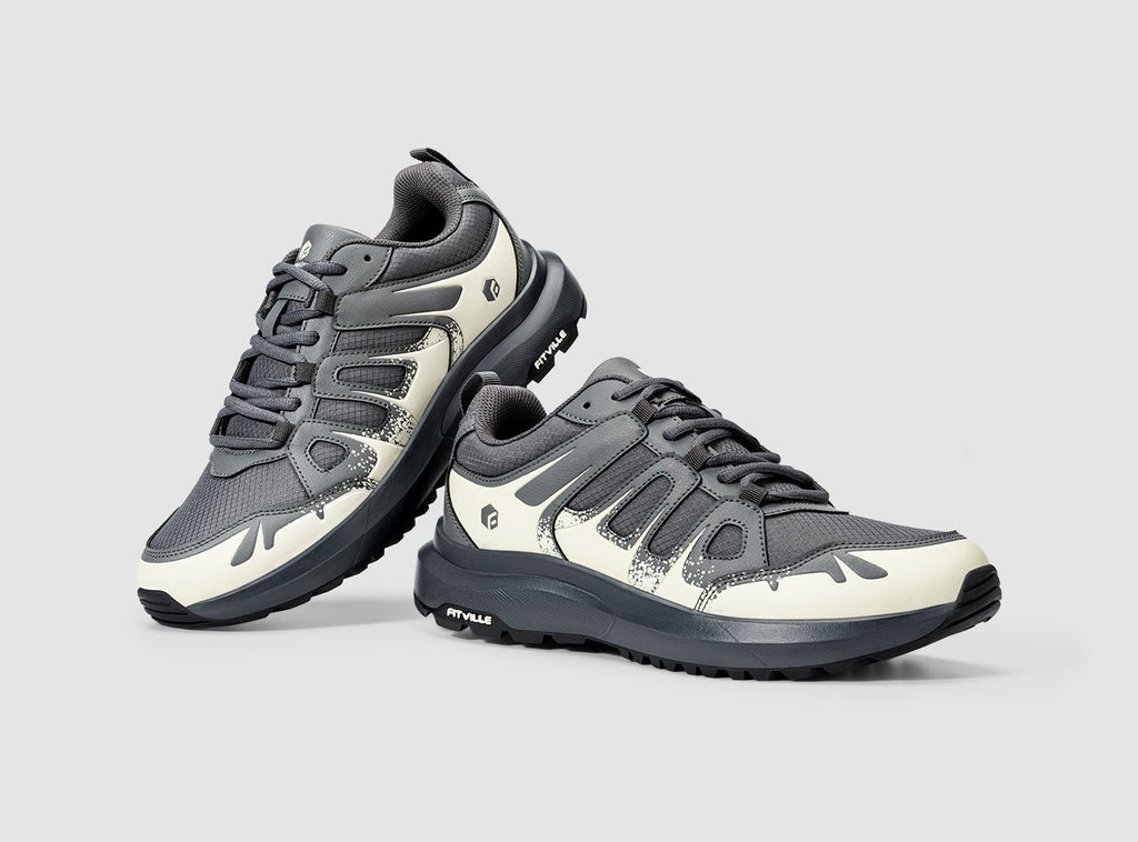 FitVille Men's Low - Top Sturdy Core Hiking Shoes V5 - 9