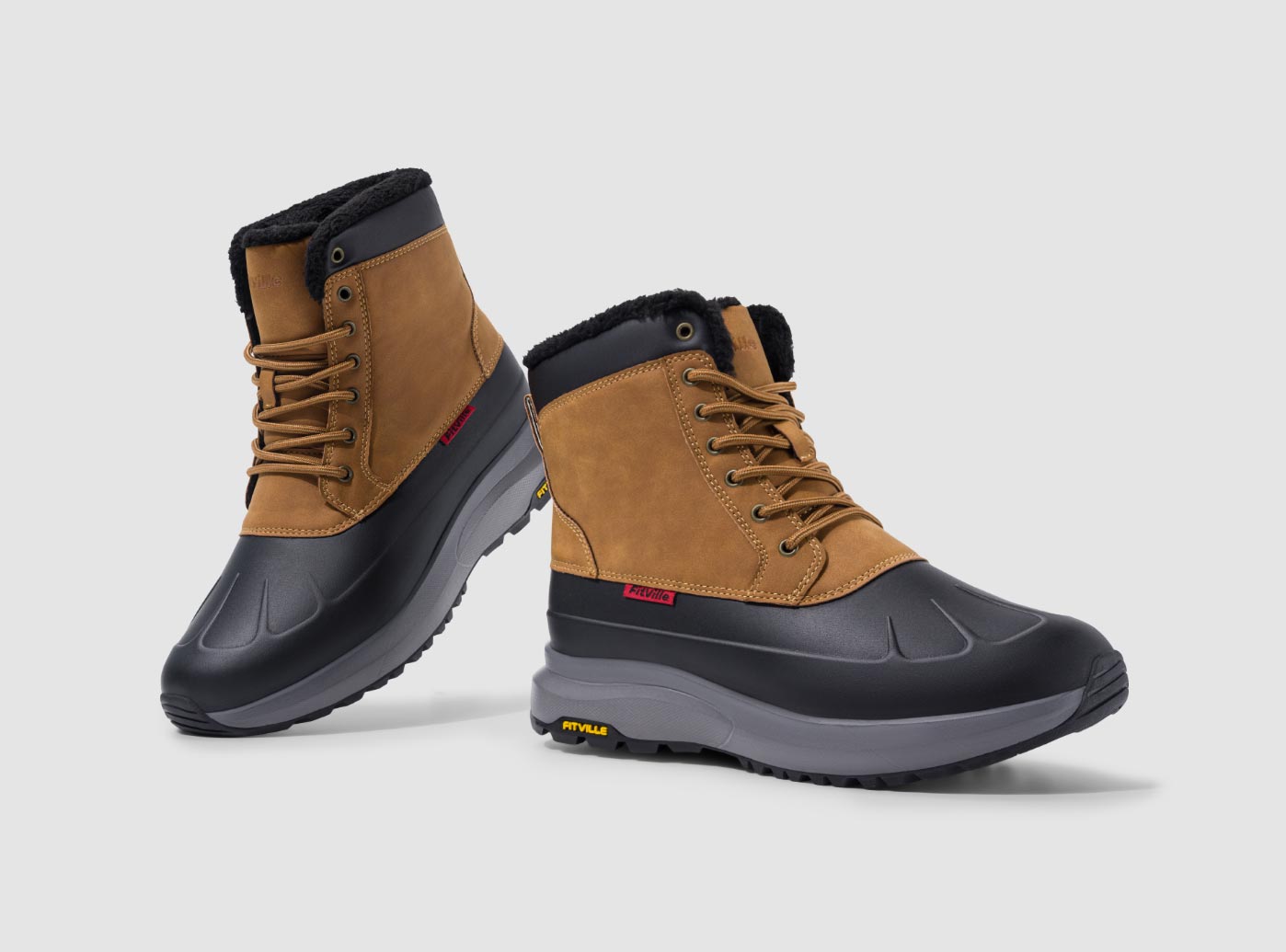 FitVille Men's CozyCore Winter Boots V10| 2E/4E