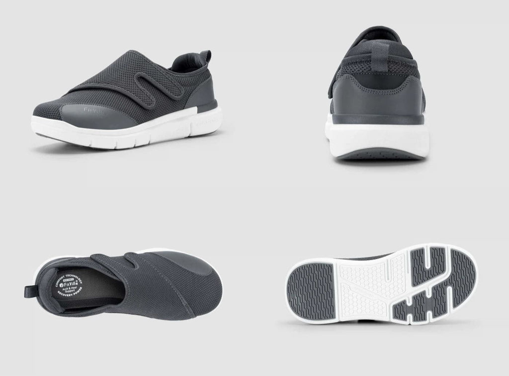 FitVille Men's EasyTop Diabetic Shoes V1 - 14