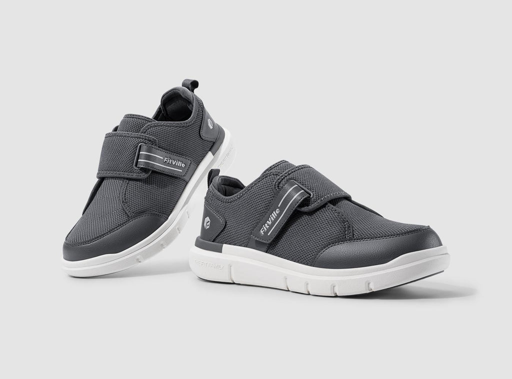 FitVille Men's EasyTop StrapEase Diabetic Shoes V10 - 25