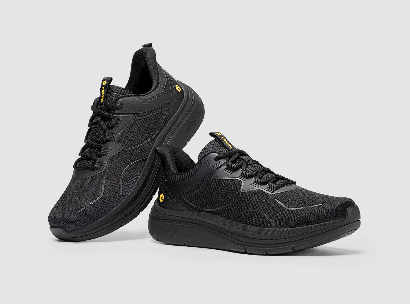 FitVille Men's Cloud Wanderer V24 | Easy-On Wide Fit Walking Shoes