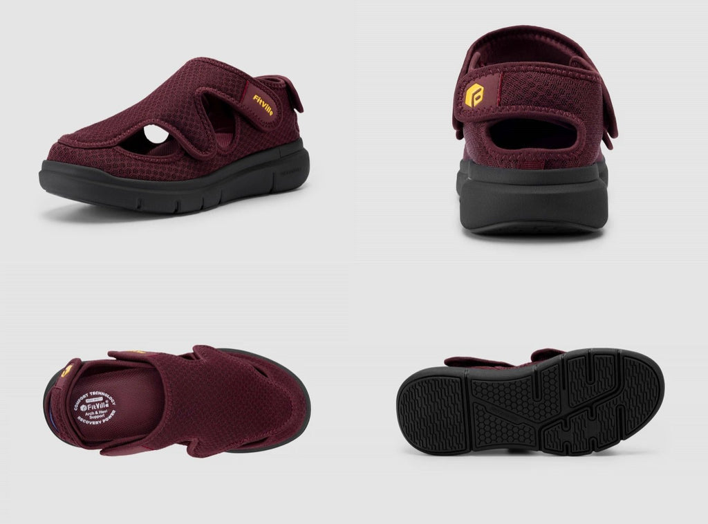 FitVille Women's EasyTop Recovery Sandal V5 - 8