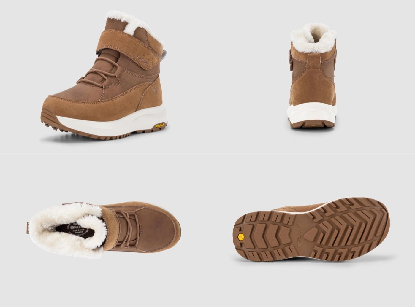 FitVille Women's CozyCore Winter Boots V12| 2E/4E