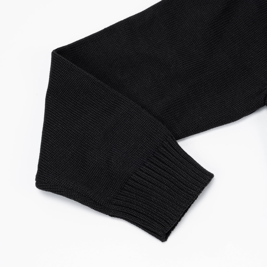 FitVille Black Cotton V - Neck Cardigan - Classic Layer, Breathable Soft, Everyday Sharp - 3