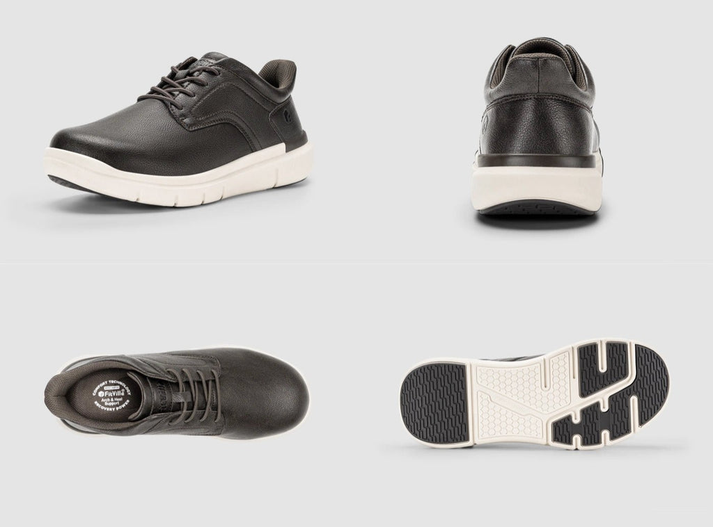 FitVille Men's EasyWalk Slip - On Dress Shoes V2 - 17