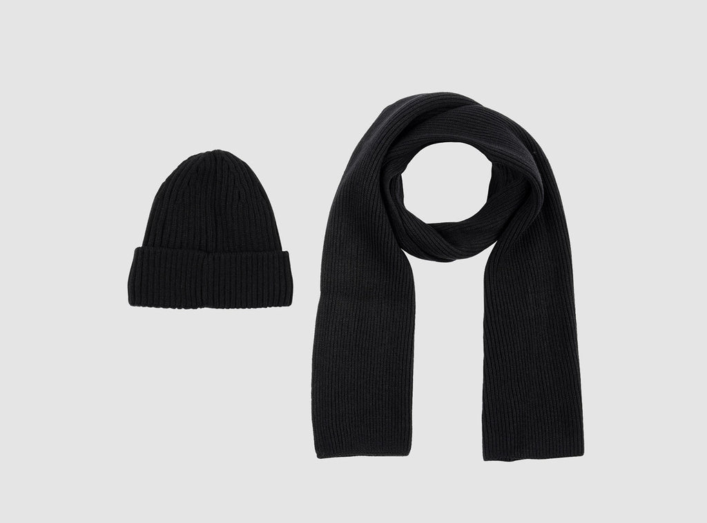 FitVille Knitted Hat and Scarf Set - 2