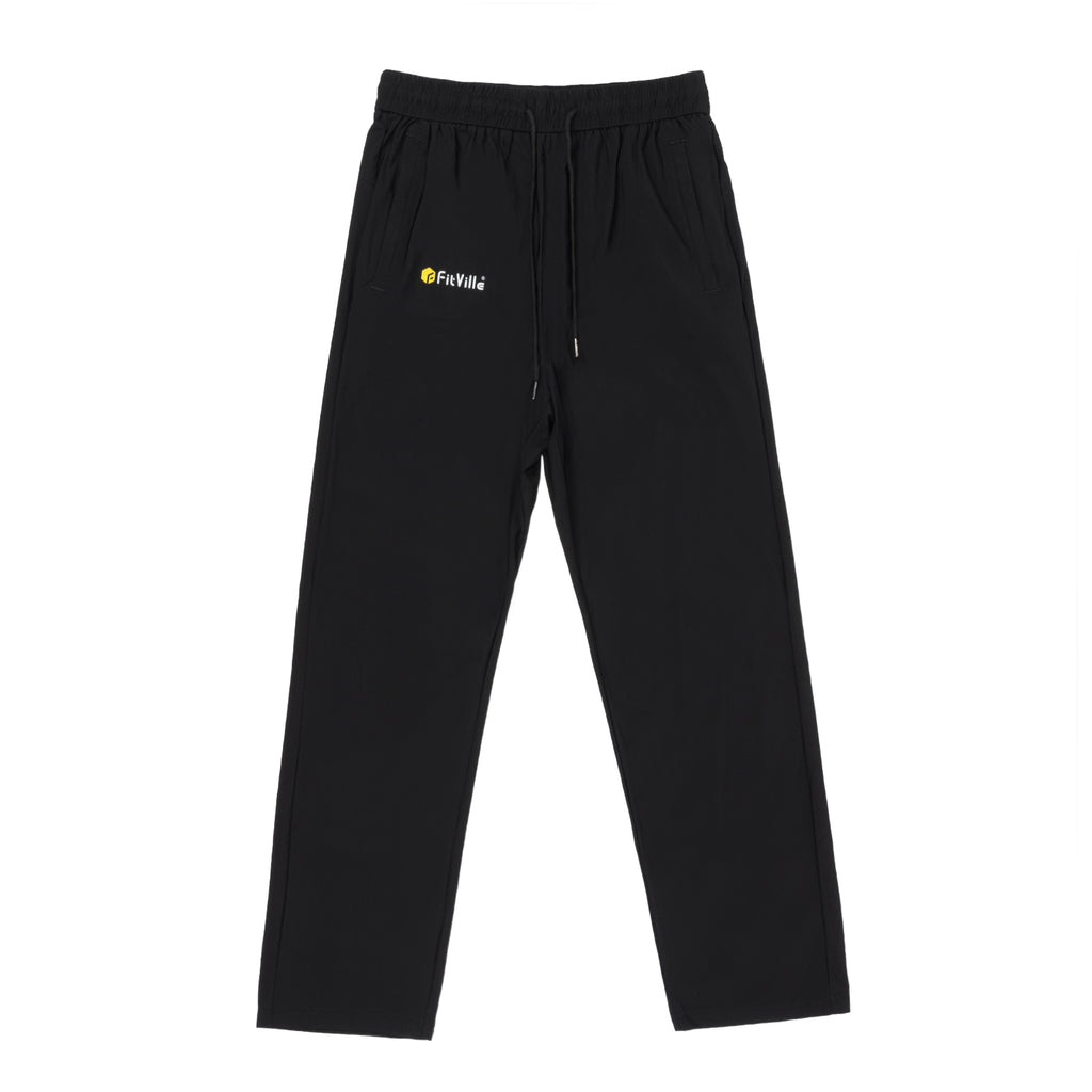 FitVille Men's Ultra - Flex Training Joggers - 4 - Way Stretch, Tapered Fit, Gym - to - Street Performance - 1