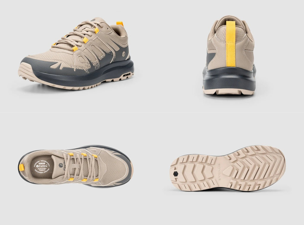FitVille Men's Low - Top Sturdy Core Hiking Shoes V5 - 26