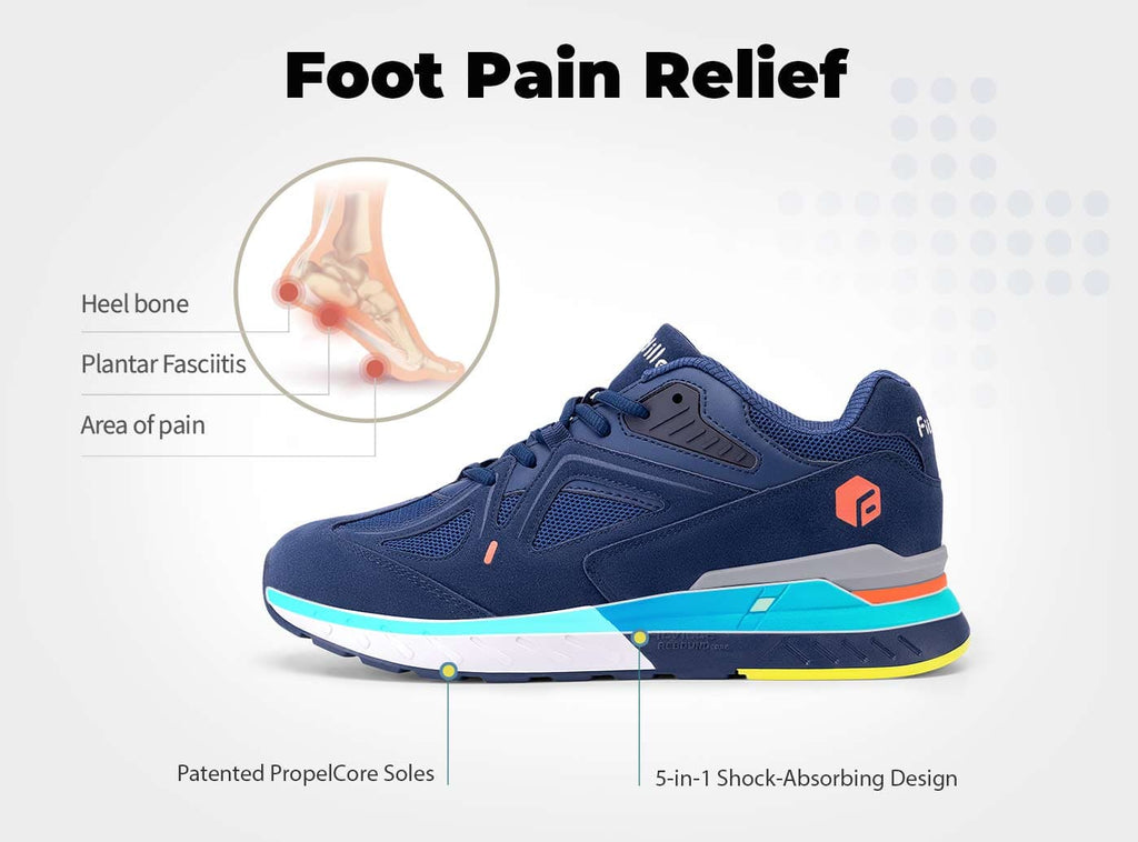 FitVille Men's Rebound Core Walking Shoes V1 - 12