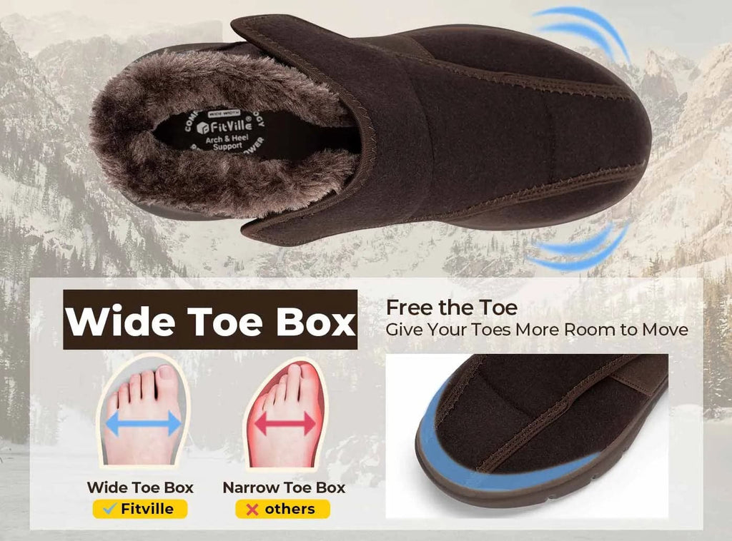 FitVille Men's EasyTop Diabetic Winter Boots V1 - 13