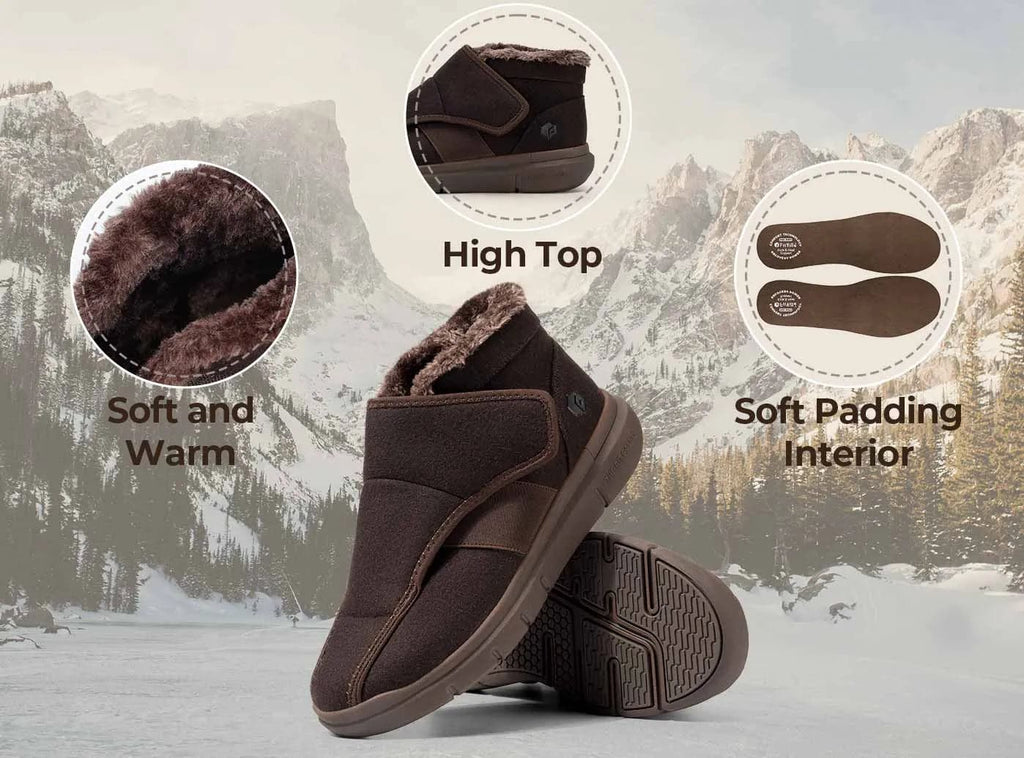FitVille Women's EasyTop Diabetic Winter Boots V1 - 8