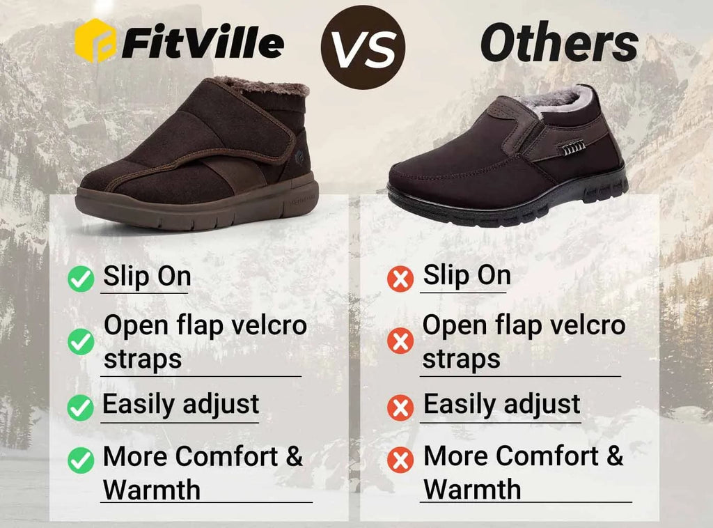 FitVille Women's EasyTop Diabetic Winter Boots V1 - 7