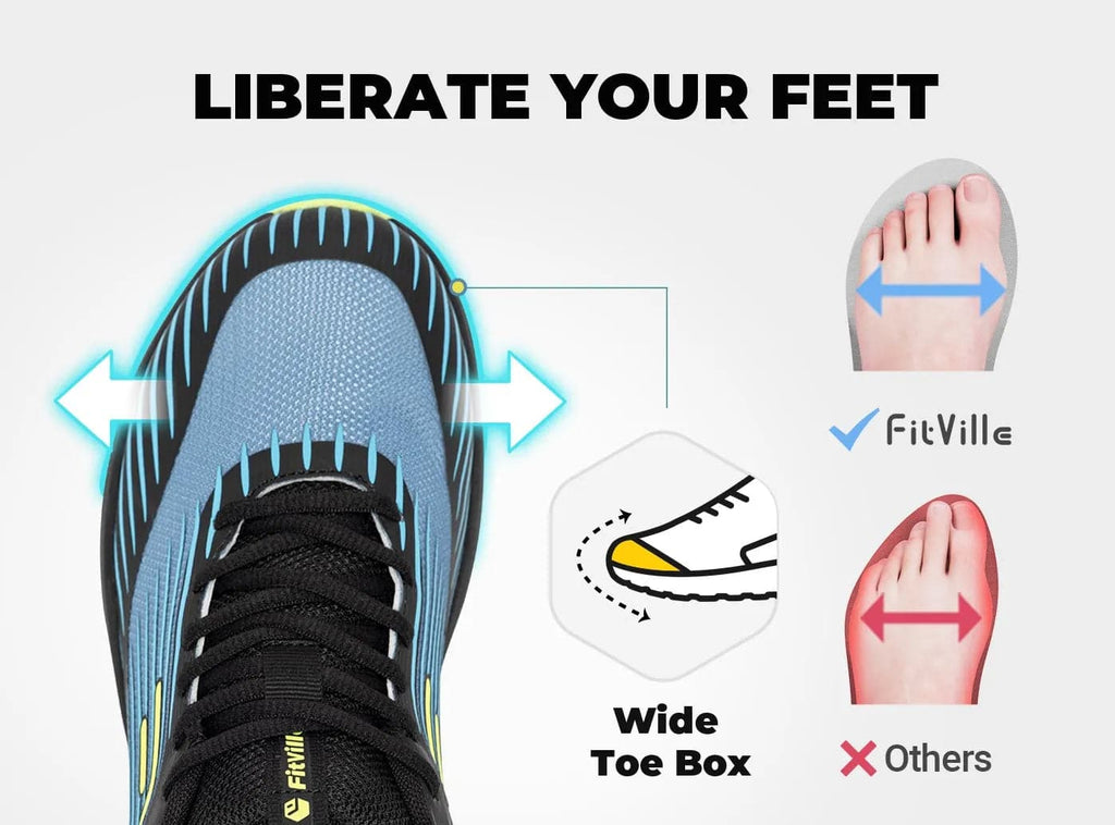 FitVille Men's AllTraction Trail Running Shoes V2 - 10