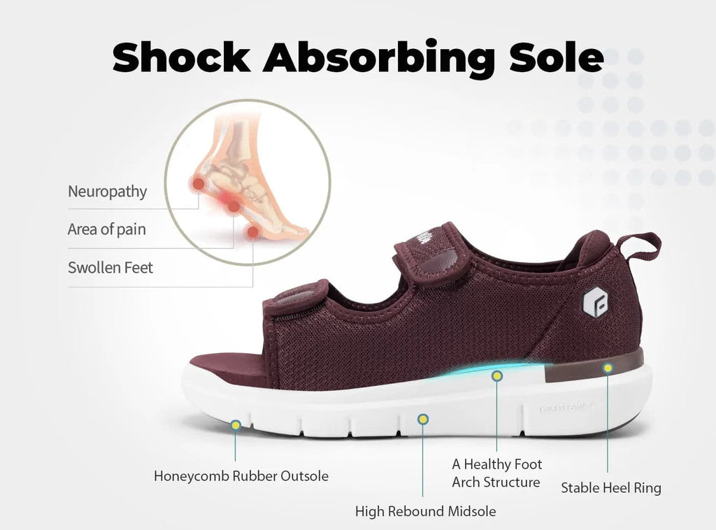 FitVille Women's EasyTop Recovery Sandal V3 - 12