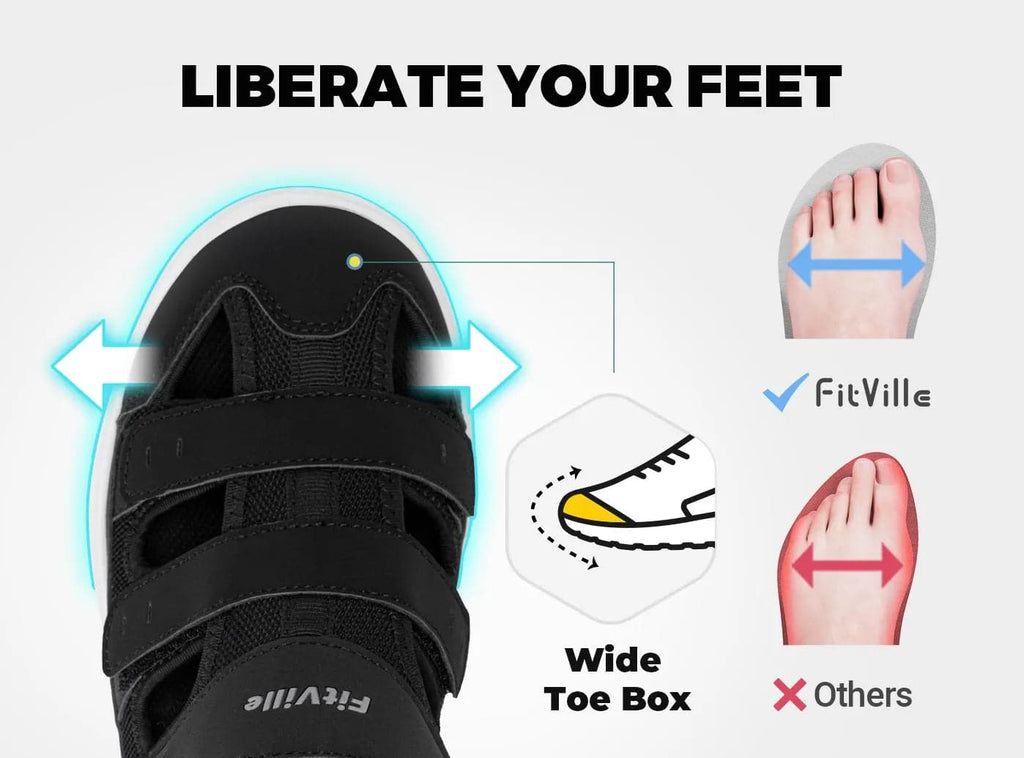 FitVille Men's EasyTop Recovery Sandal V4 - 3