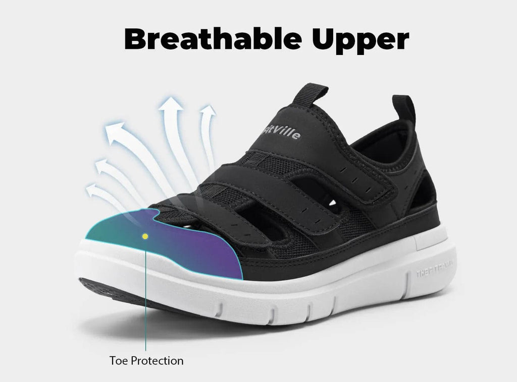 FitVille Men's EasyTop Recovery Sandal V4 - 7