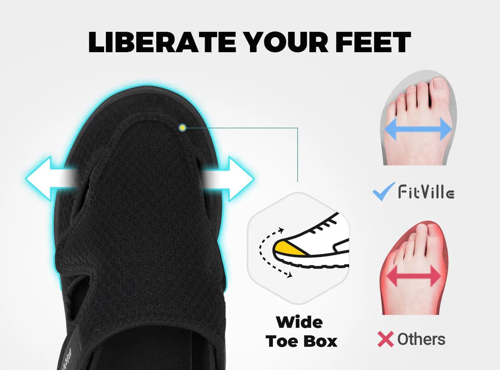 FitVille Men's EasyTop Recovery Sandal V5 - 11