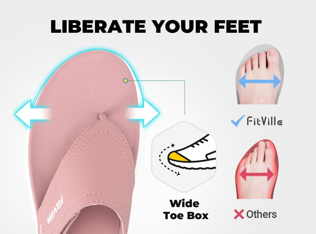 FitVille Women's Queenesque Flip Flop V1 - 13