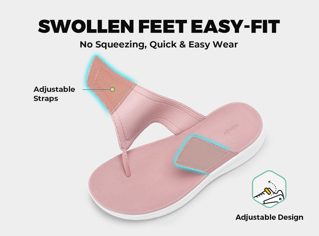FitVille Women's Queenesque Flip Flop V1 - 4