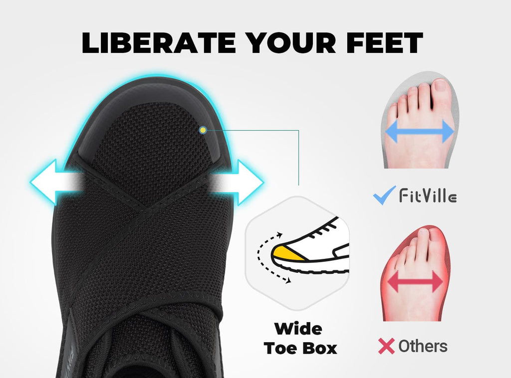 FitVille Men's EasyTop Diabetic Shoes V5 - 3