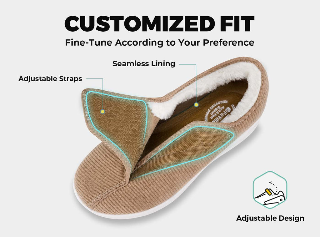 FitVille Women's EasyTop Comfort Slipper V1 - 5