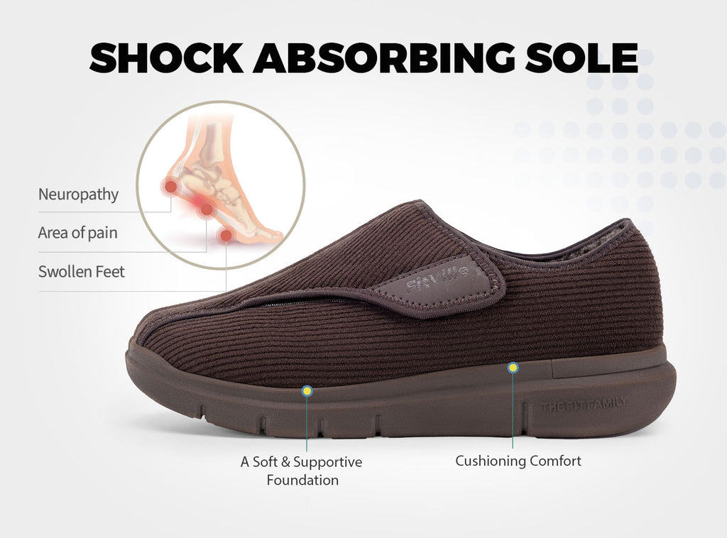 FitVille Men's EasyTop Comfort Slipper V1 - 6