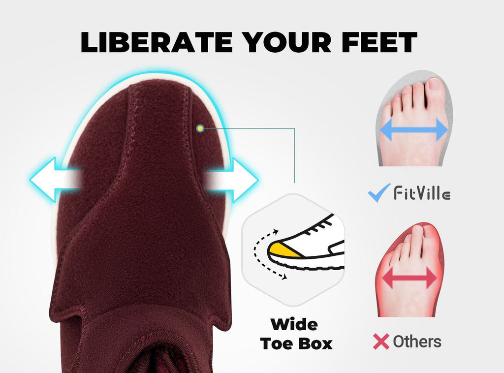 FitVille Women's EasyTop Diabetic Winter Boots V2 - 3