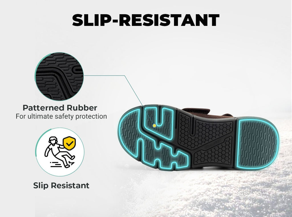 FitVille Men's EasyTop Diabetic Winter Boots V2 - 18