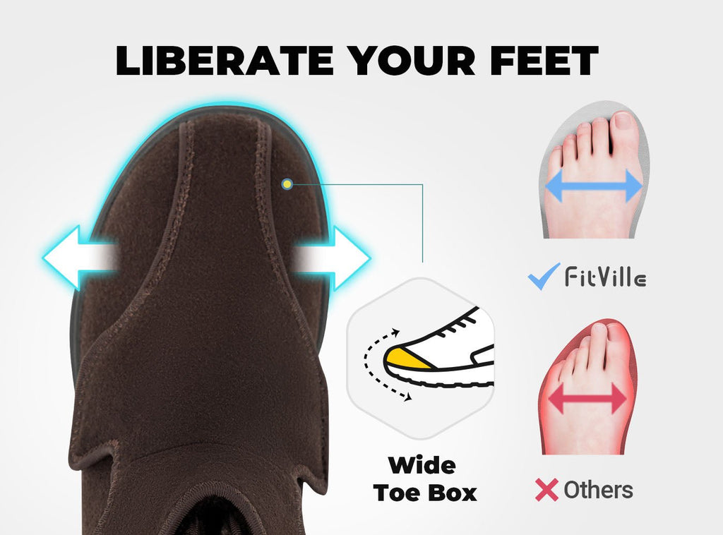 FitVille Men's EasyTop Diabetic Winter Boots V2 - 3