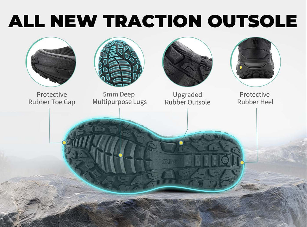 FitVille Men's Low - Top LugMax Hiking Shoes V1 - 15